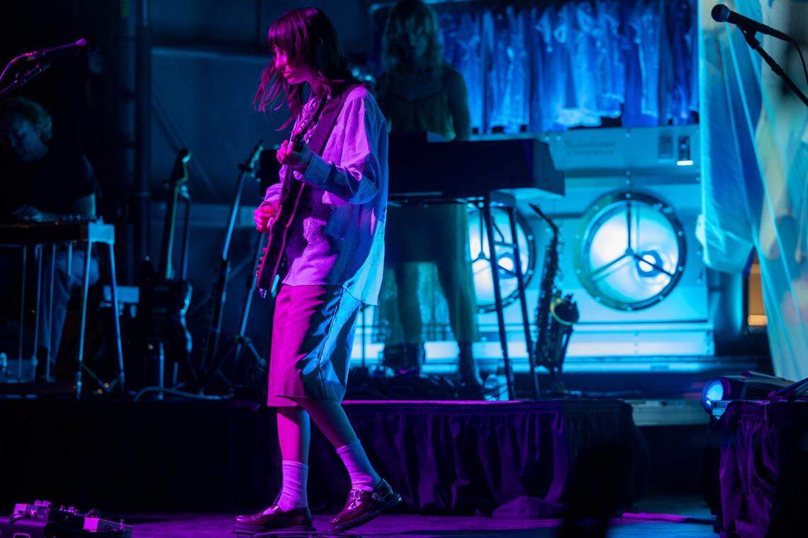 Faye Webster performs at City Plaza in Raleigh during the Hopscotch Music Festival on Friday, Sept. 6, 2024.