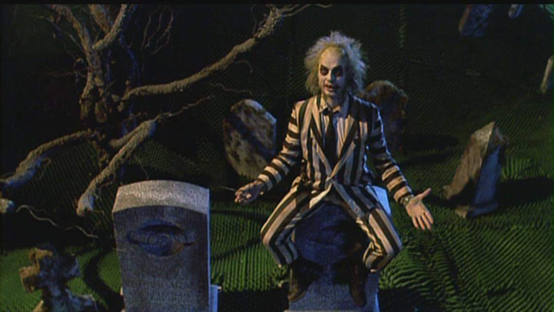 Michael Keaton as Beetlejuice in the 1988 film “Beetlejuice.”