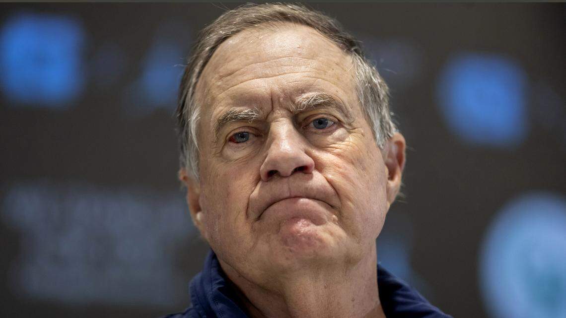 UNC football coach Bill Belichick went 4-8 in his first season coaching the Tar Heels and 2-6 in the ACC.