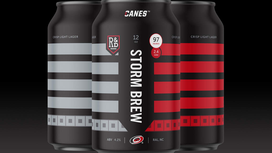 Something new at Carolina Hurricanes home games this season: an official team beer