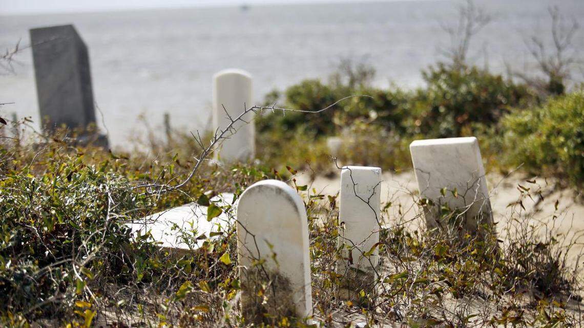 A seaside cemetery in Salvo, N.C.