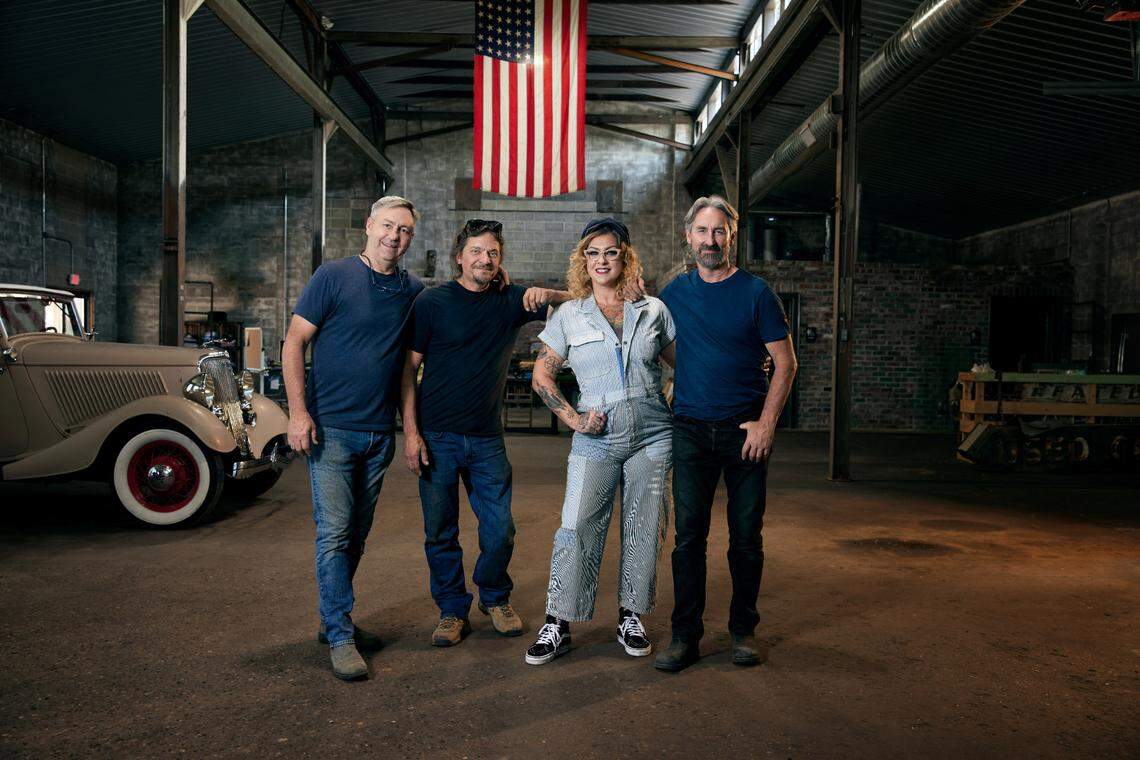 The stars of “American Pickers” documentary series on The History Channel.