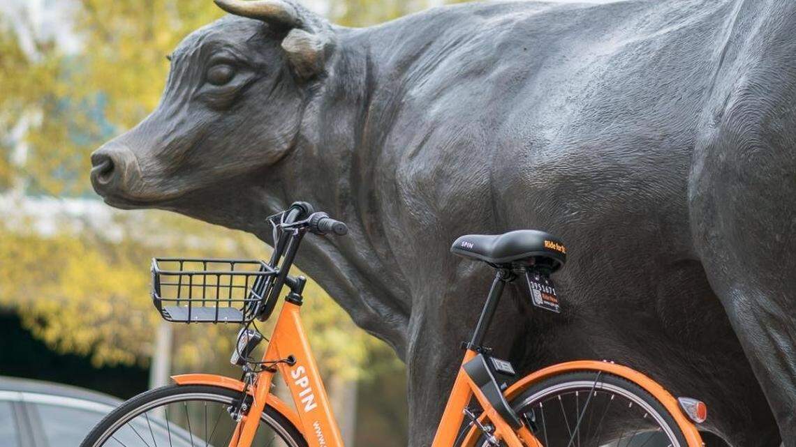 Spin is one of three dockless bike share programs that have started in Durham since November. LimeBike and Ofo also operate in the city.