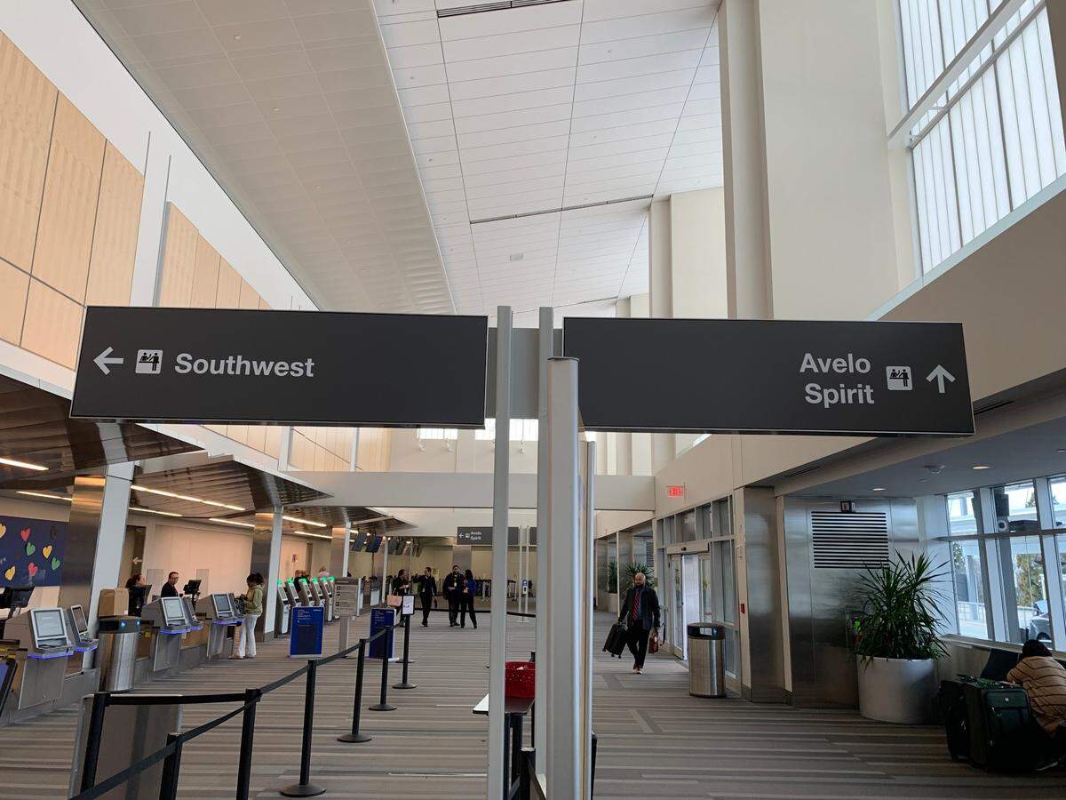 Avelo Airlines joined Southwest and Spirit airlines in Terminal 1 at Raleigh-Durham International Airport.