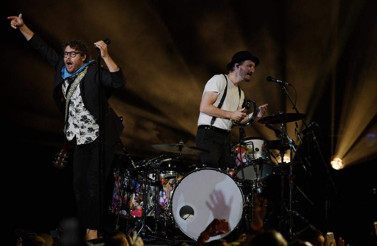 The Lumineers in concert with special guests Caamp at Raleigh, N.C.’s Coastal Credit Union Music Park at Walnut Creek, Tuesday night, May 24, 2022.