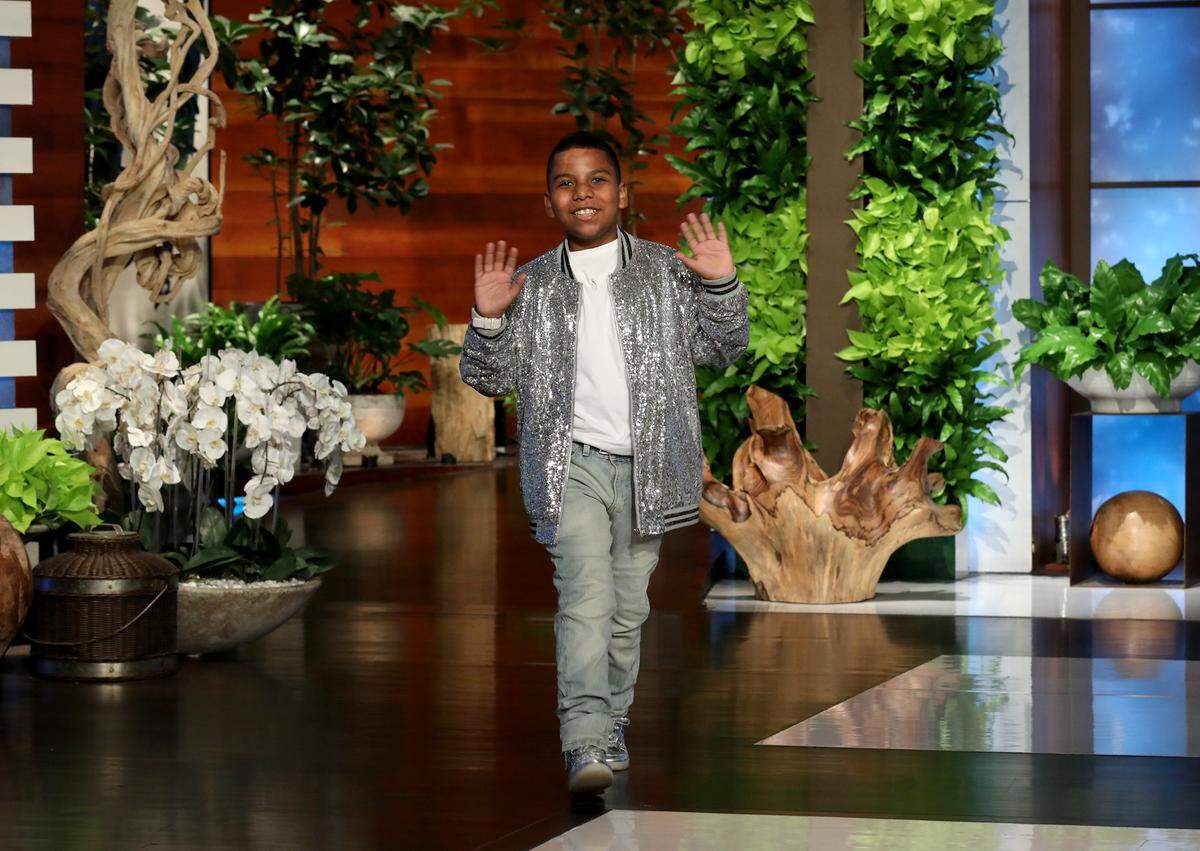 Raleigh violinist Tyler Butler-Figueroa during a taping of “The Ellen DeGeneres Show” in Burbank, Calif.