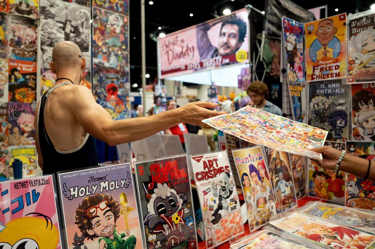 Cosplayers and comic fans celebrate Galaxycon at the Raleigh, N.C. Convention Center on Friday, July 25, 2025.