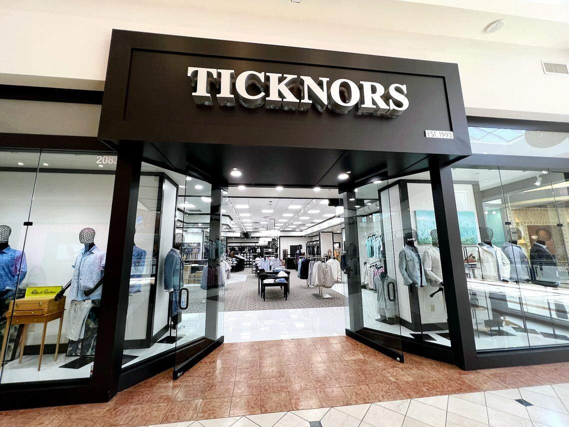 Ticknors Men’s Clothier has 13 stores, but its top-performing location is at Raleigh’s Crabtree.
