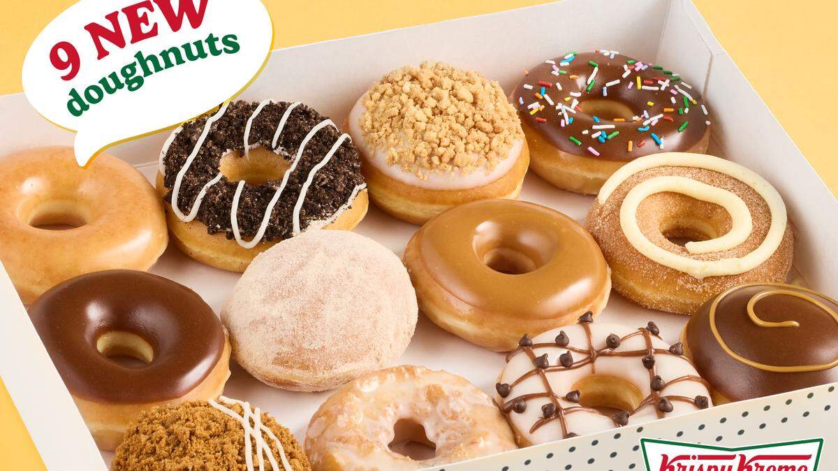 Krispy Kreme is testing out an expanded menu with nine new doughnuts, using Raleigh has one of its test markets.