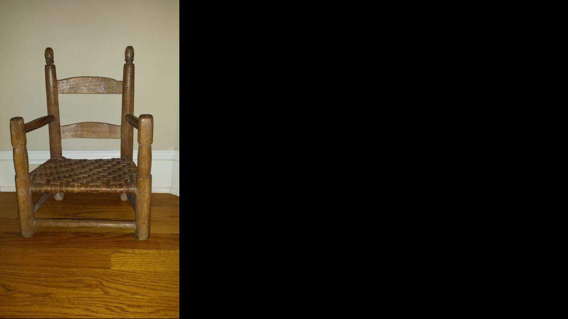 This chair came from Kentucky to Raleigh with longtime owner Jan Crouch.
