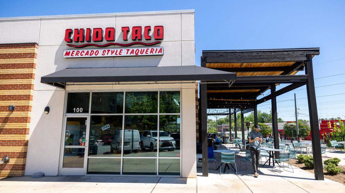 The Bale Street location of Chido Taco, considered one of the top taco restaurants in the Triangle.