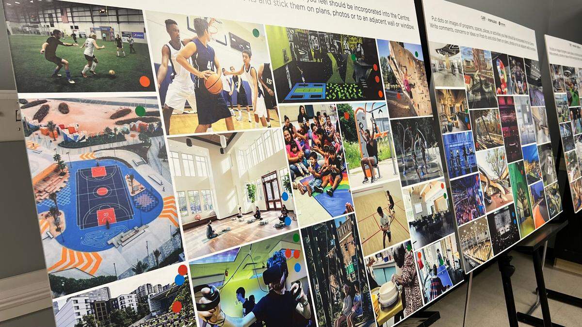 Cary and western Wake County residents attended a community meeting on The Centre Jan. 25, 2023. The new building would be an indoor recreation facility, senior center, and an arena.