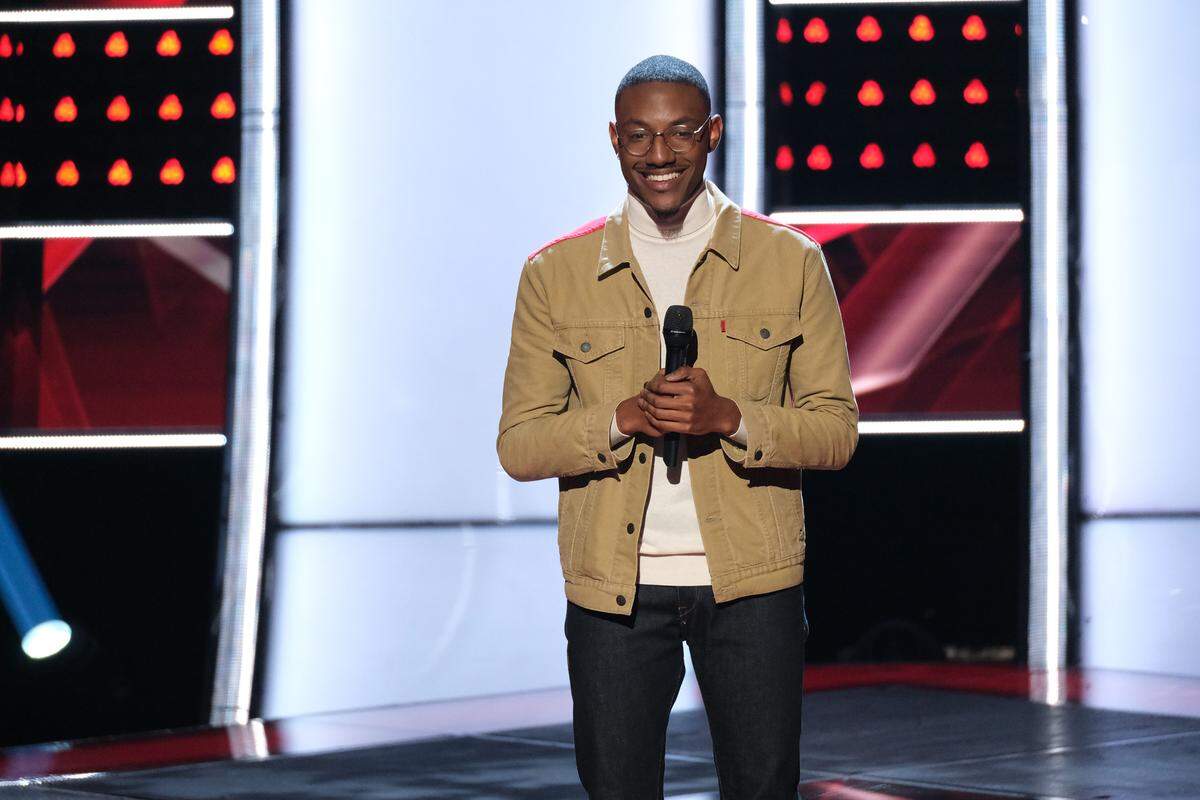 Calvin Lockett on the Sept. 30 episode of “The Voice” on NBC.