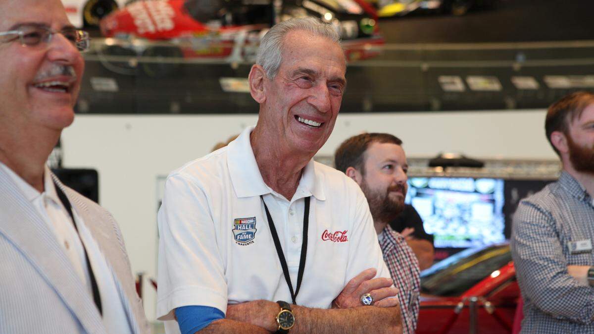 Ned Jarrett, a NASCAR hall of famer, in 2014. Jarrett died Thursday, at age 93.