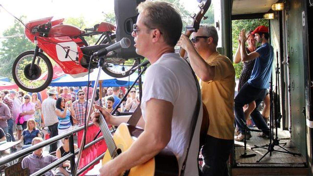 Rockabilly band the Swang Brothers played Sept. 28, 2014, during the annual Carrboro Music Festival. This year’s festival is scheduled Oct. 2, 2022, though some concerts may be moved indoors or canceled due to heavy rain and winds.
