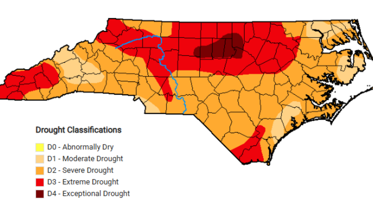‘Exceptional’ drought is back in Triangle. How much rain does NC need?