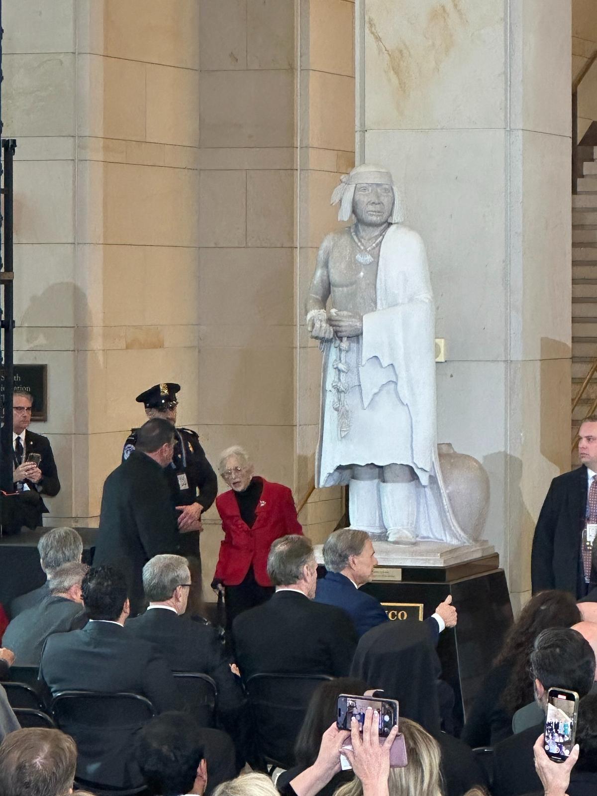 Rep. Virginia Foxx walks into Emancipation Hall at the U.S. Capitol following the inauguration of President Donald Trump on Monday, Jan. 20, 2025.