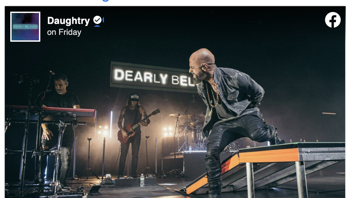 The band Daughtry has postponed shows over the weekend as singer Chris Daughtry mourns the death of his daughter.