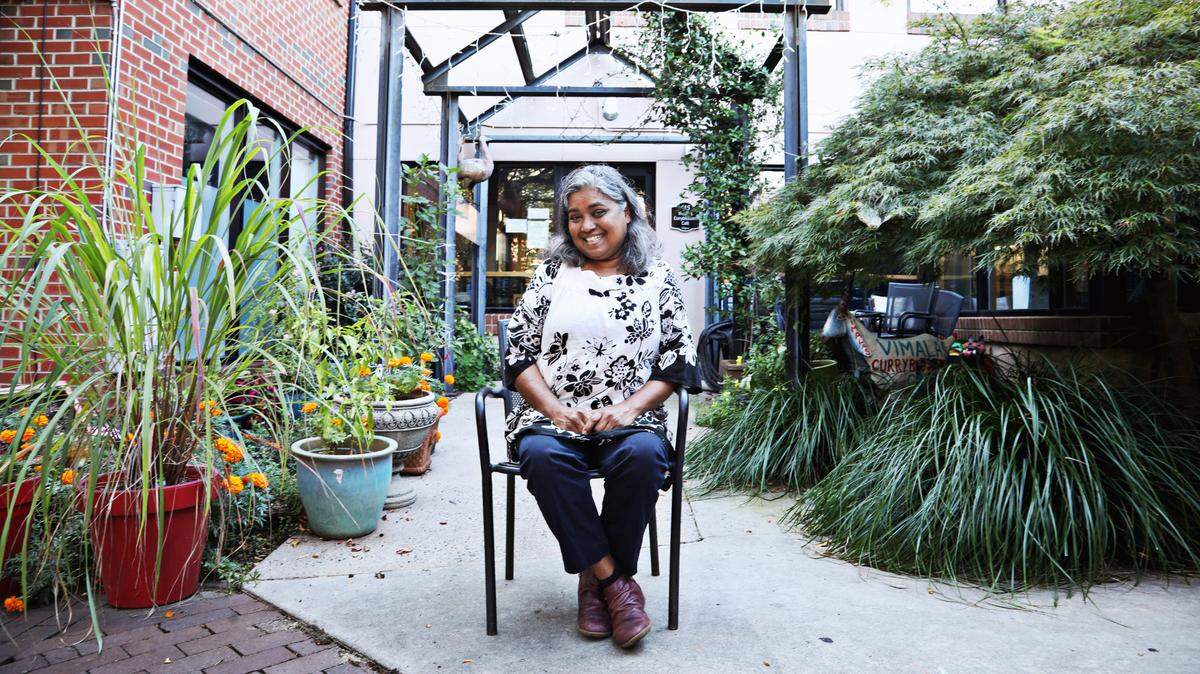 Vimala Rajendran opened her Chapel Hill restaurant, Vimala’s Curryblossom Cafe, in The Courtyard at the corner of West Franklin and South Roberson streets in 2010.
