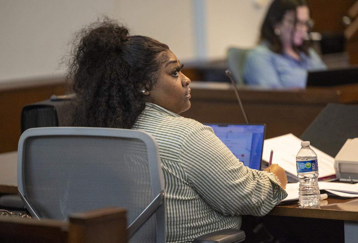 Brenay Kennard, who has 3 million followers on TikTok, represents herself in Durham County Superior Court as the defendant in an alienation of affection lawsuit on Thursday, Nov. 6, 2025. Akira Montague sued Kennard in May 2024, accusing her of having an affair with Montague’s ex-husband, Timothy Montague, according to the complaint. Akira Montague is seeking more than $3.5 million in damages.