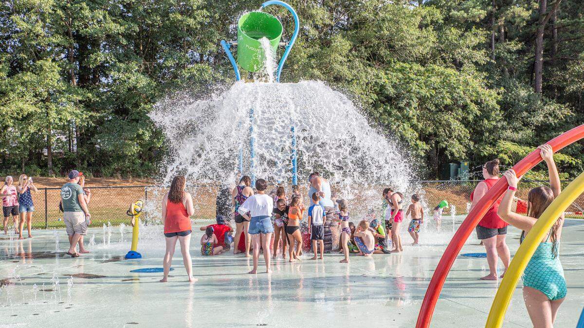 The Splash Pad operates from Memorial Day Weekend to Labor Day. It is open every day from 10 a.m. to 7 p.m. at 900 S. Main Street in Fuquay-Varina.