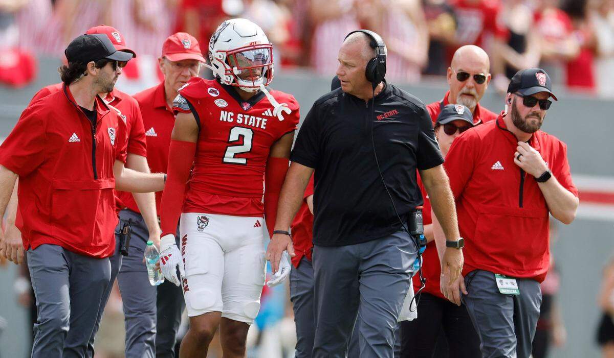 N.C. State cornerback Brandon Cisse (2) transferred to South Carolina after playing two seasons for Dave Doeren and the Wolfpack.