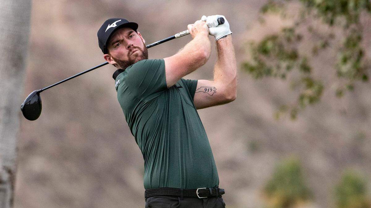 Grayson Murray tees off during The American Express at La Quinta Country Club in La Quinta, Calif., earlier this year.