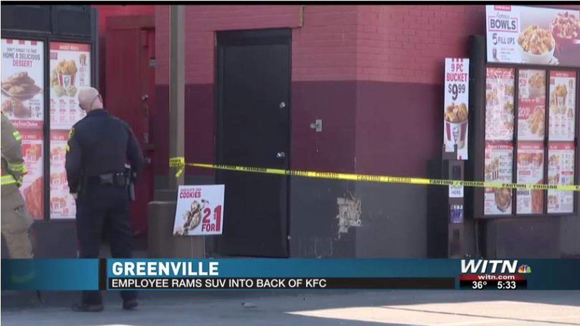 An employee upset about a paycheck ran an SUV into a North Carolina restaurant, cops say.