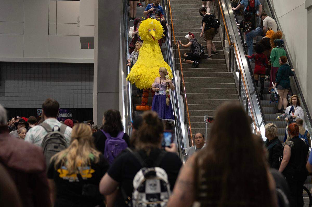 Cosplayers and comic fans celebrate Galaxycon at the Raleigh, N.C. Convention Center on Friday, July 25, 2025.