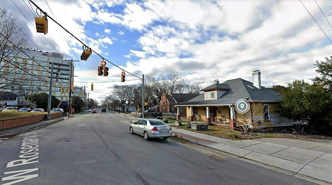 The Butler Strowd house, built in 1922 on West Rosemary Street in Chapel Hill, could be demolished to make way for a four-story office building with apartments on the upper two floors.