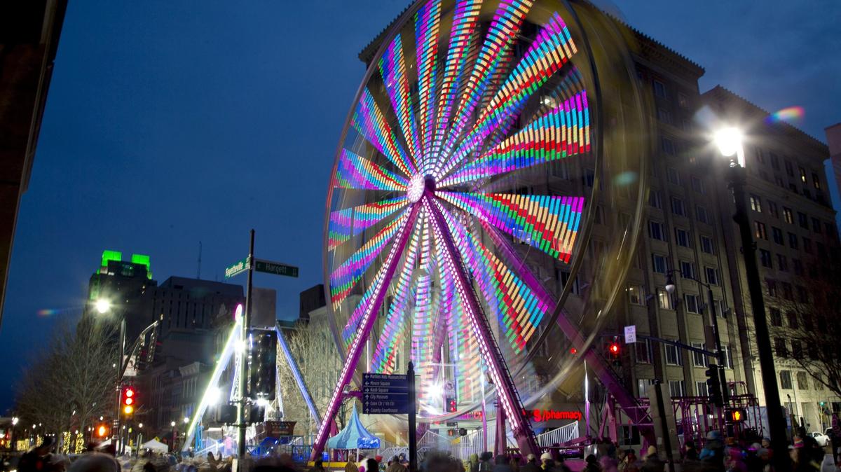 First Night Raleigh 2019 will take place on Fayetteville Street in downtown Raleigh starting at 2 p.m. on Monday, Dec. 31.