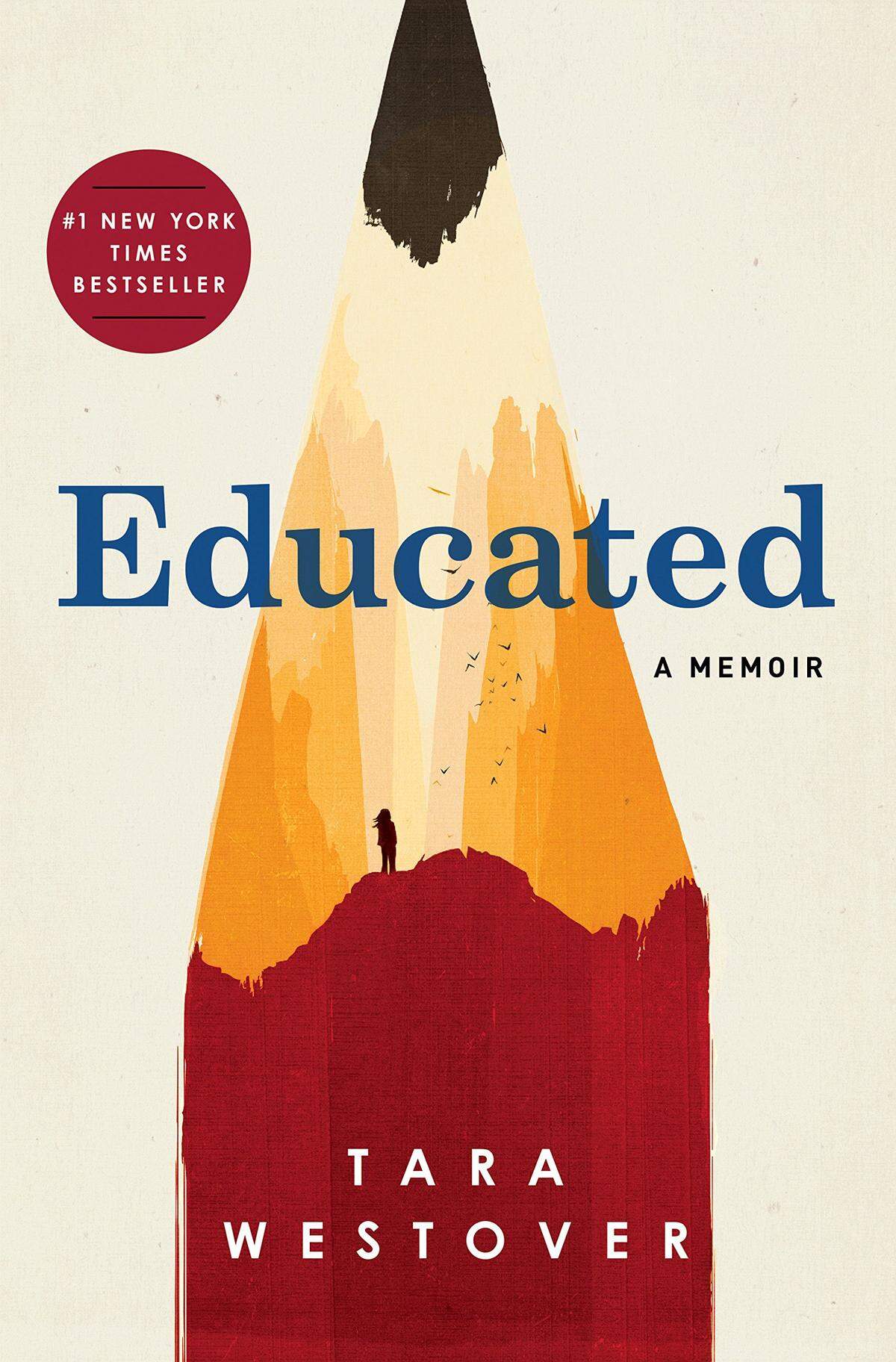 “Educated” by Tara Westover. The audiobook is read by Julia Whelan (Random House Audio).