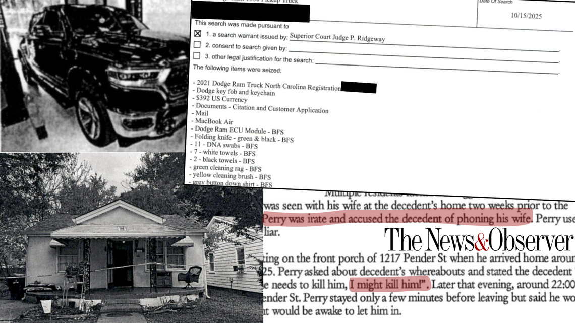 Raleigh murder suspect may have stabbed man for exposing affair, warrants state