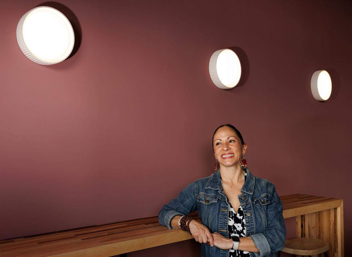 Angela Salamanca, co-owner of Mala Pata, is photographed on Tuesday, May 6, 2025, in Raleigh, N.C.