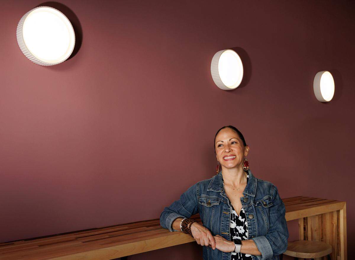 Angela Salamanca, co-owner of Mala Pata, is photographed on Tuesday, May 6, 2025, in Raleigh, N.C.