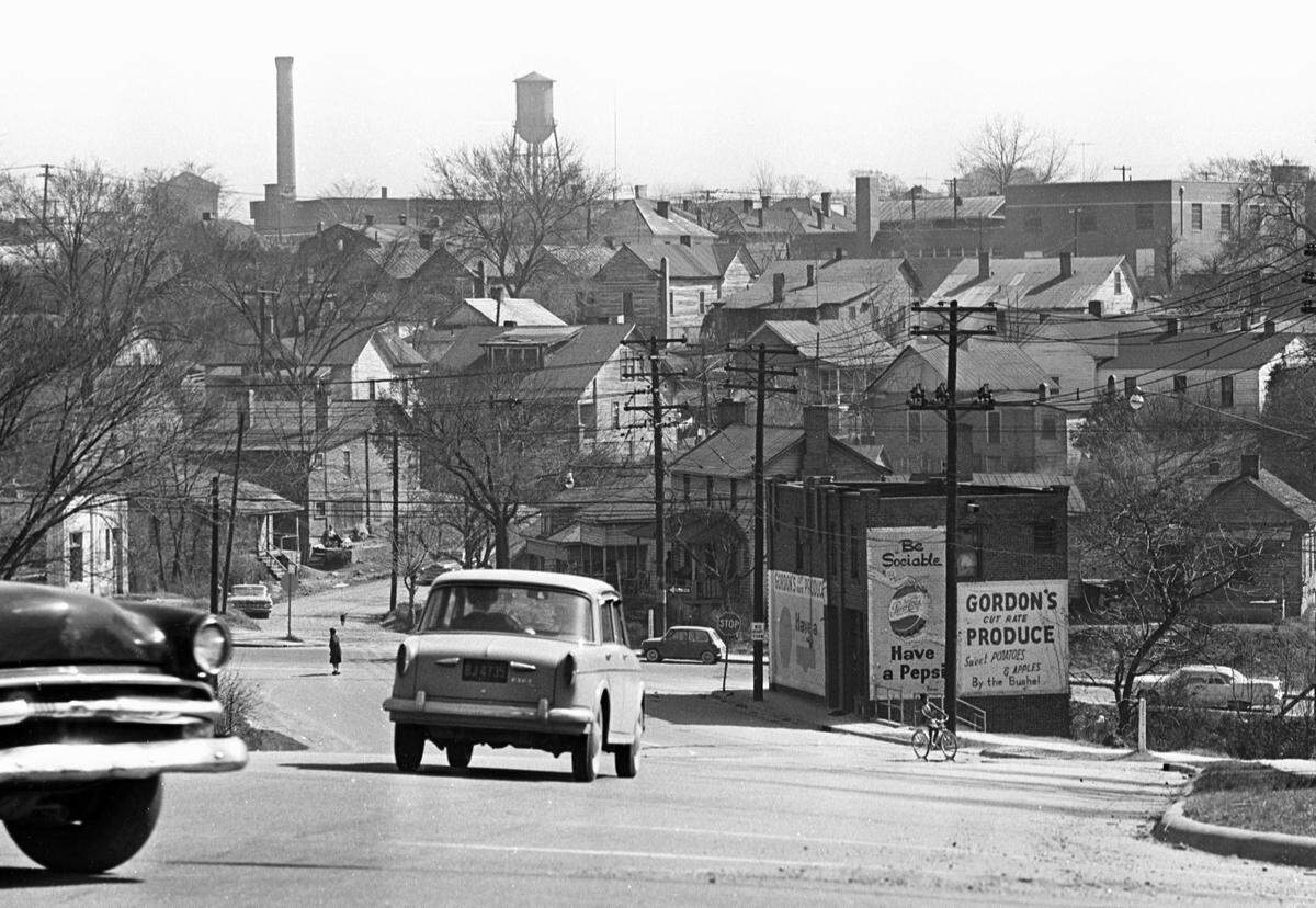 Portion of the Hayti residential district south of Pettigrew  Street that was torn down during urban renewal sown in this file photo from March 1, 1965.