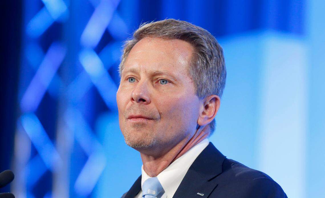 UNC-Chapel Hill Chancellor Kevin Guskiewicz speaks during a ceremony in Chapel Hill, N.C. celebrating Guskiewicz being named chancellor of UNC-Chapel Hill Friday, Dec. 13, 2019.