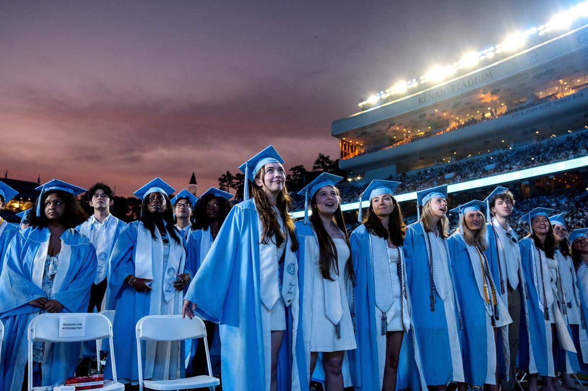 UNC-Chapel Hill celebrated the graduation of over 7,183 students at the annual Spring Commencement on May 9, 2026, at Kenan Memorial Stadium. 
