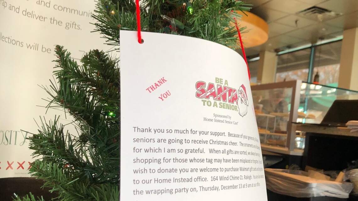 Santas are working to make sure Wake County seniors won’t be forgotten at Christmas