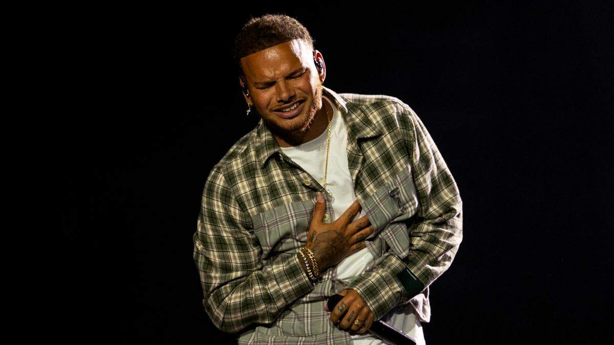 Kane Brown brings his “In The Air Tour” to Raleigh, N.C.’s PNC Arena, Friday night, June 7, 2024.