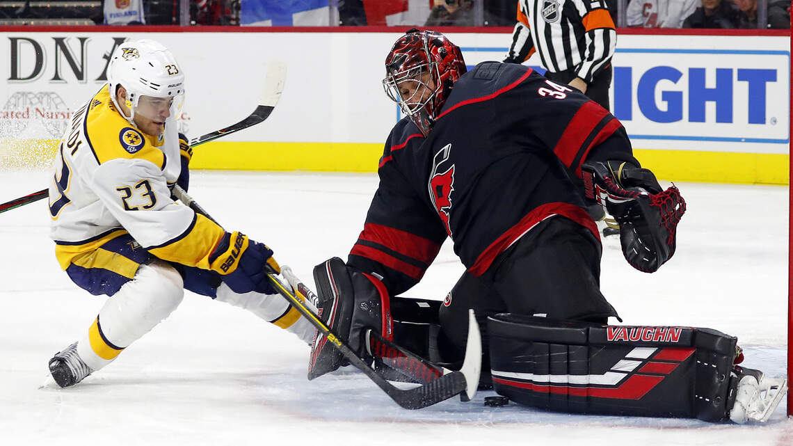 Pekka Rinne too tough for the Hurricanes as Predators win in shutout