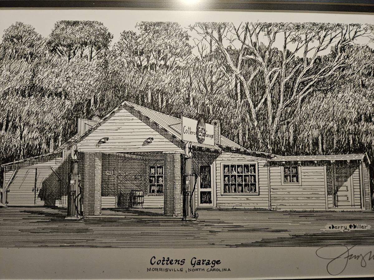 The Cotten family store and Esso station in Morrisville during its heyday from roughly 1935 to 1970.