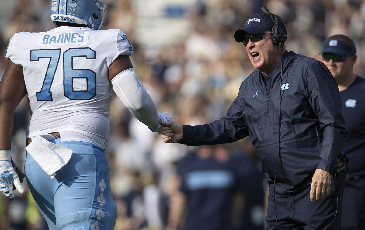 Mack Brown’s first season back at North Carolina started with a win over South Carolina and will finish in the Military Bowl on Dec. 27.