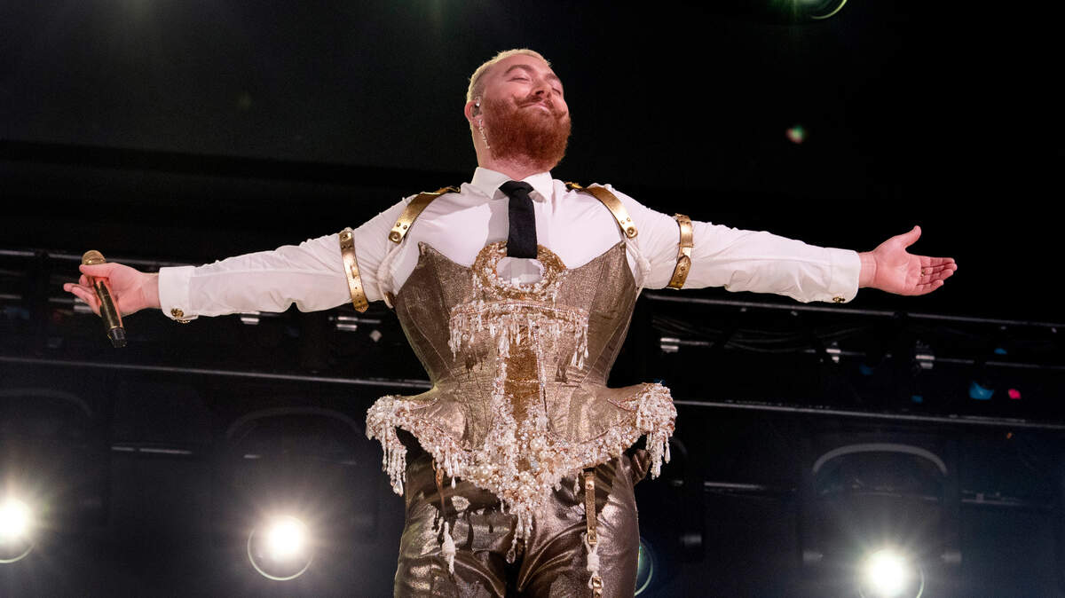 Sam Smith in concert on the “Gloria” tour, Tuesday night, Aug. 1, 2023 in Raleigh, N.C.