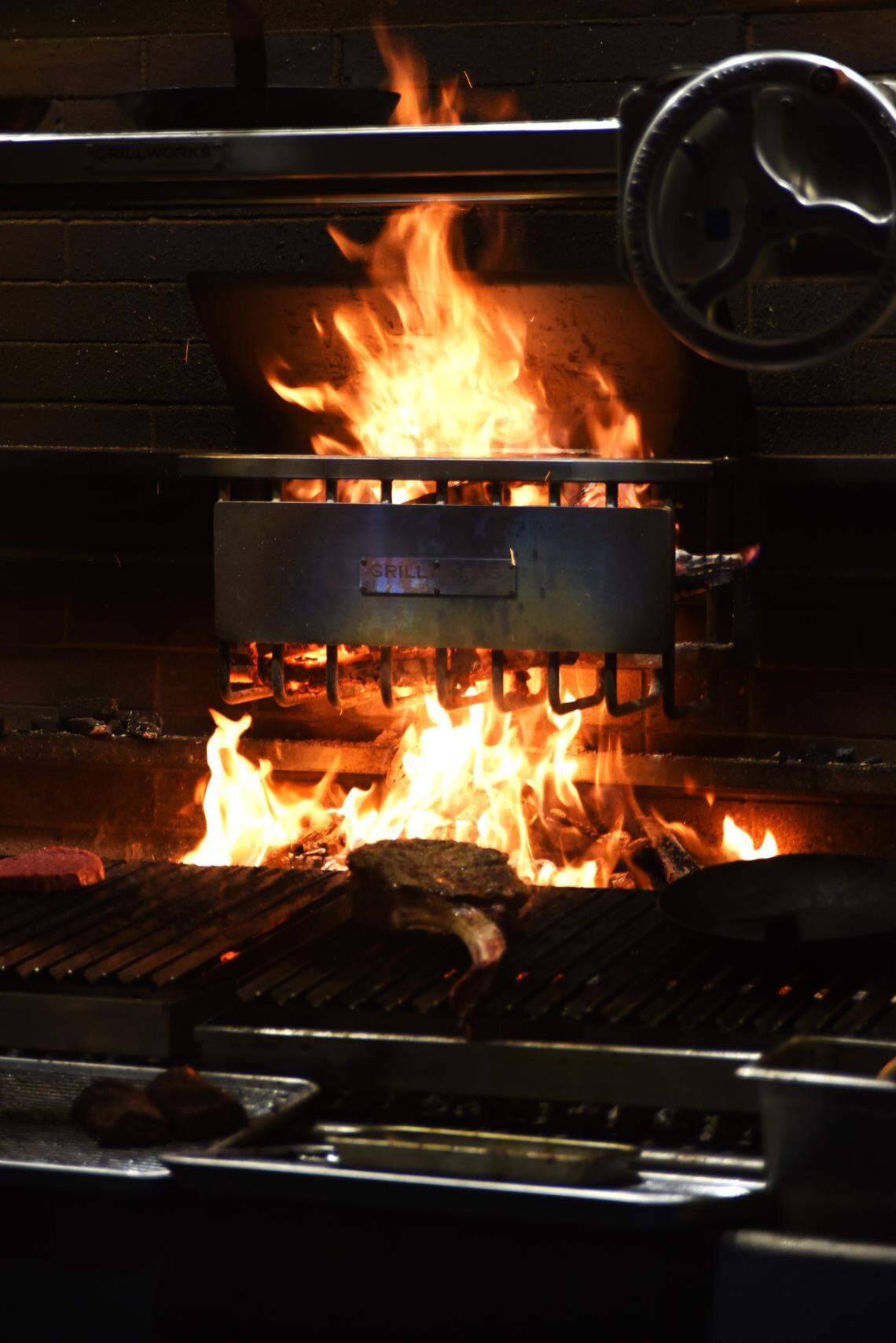 There’s a wood-burning grill at the new Crunkleton in Raleigh.