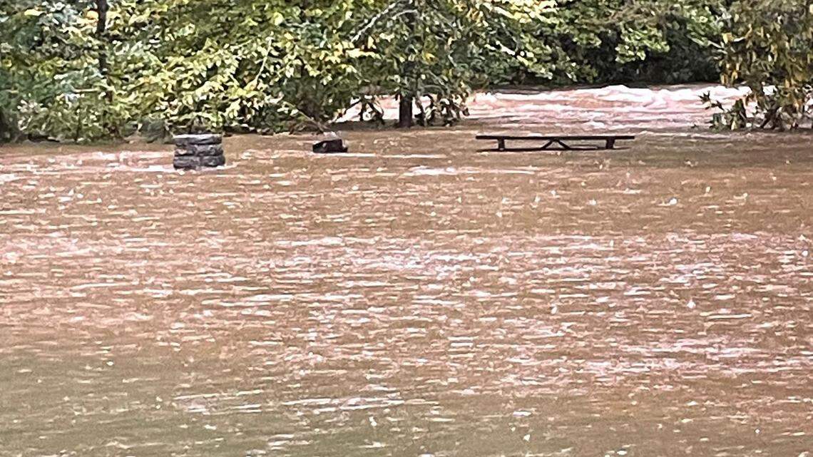 Watch western NC rivers on live web cams as Helene moves through the state