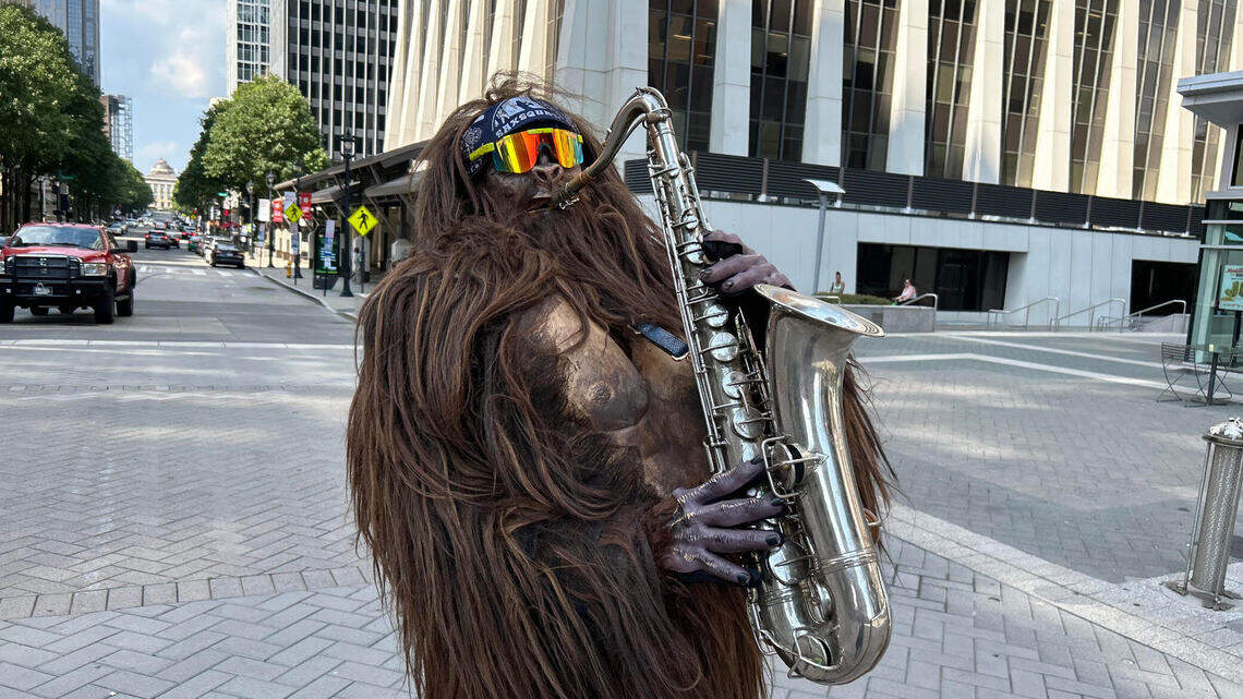 The latest brainchild from Saxsquatch: a giant costumed freak-out in Chapel Hil