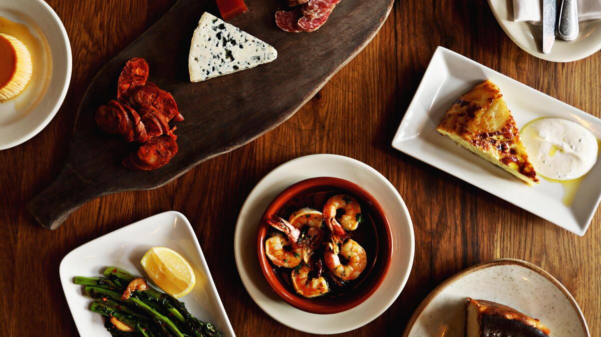 Barcelona Wine Bar offers a Spanish-inspired tapas menu with nearly 30 tapas.