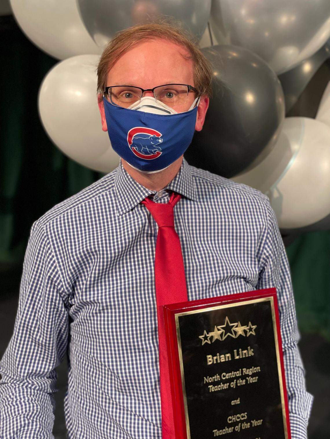 Brian Link of East Chapel Hill High School has been named the 2022 North Central Region Teacher of the Year.
