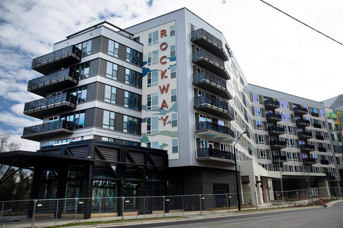 Rockway Raleigh, a 9.7-acre, mixed-used development connected to the Rocky Branch Creek and greenway on S. Saunders Street.